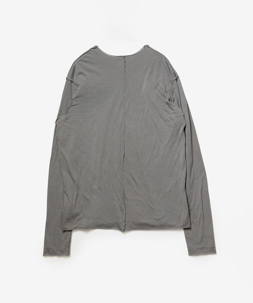 ATTACHMENT(アタッチメント)の「CO/CU ジャージー スリムフィット レイヤード L/S TEE / CO/CU JERSEY SLIM FIT LAYERED L/S TEE(Tシャツ/カットソー・メンズ・ライトカーキ/グレー/ホワイト/ブラック/ダークブラウン・1/4/3/2)」の11枚目の写真