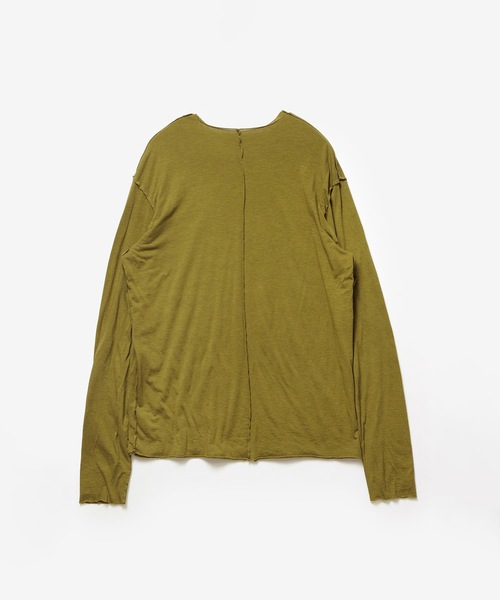 ATTACHMENT(アタッチメント)の「CO/CU ジャージー スリムフィット レイヤード L/S TEE / CO/CU JERSEY SLIM FIT LAYERED L/S TEE(Tシャツ/カットソー・メンズ・ライトカーキ/グレー/ホワイト/ブラック/ダークブラウン・1/4/3/2)」の15枚目の写真