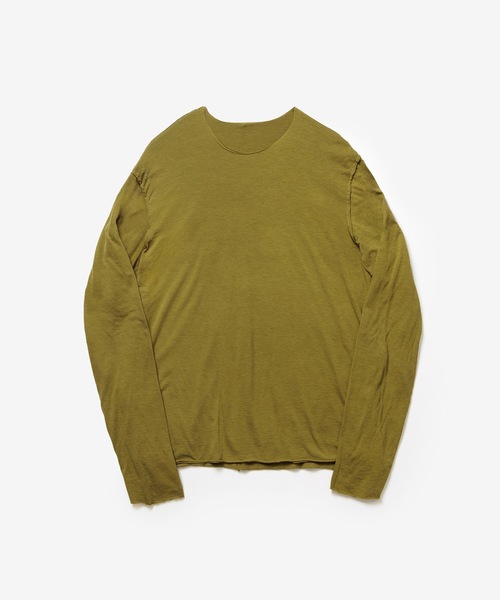 ATTACHMENT(アタッチメント)の「CO/CU ジャージー スリムフィット レイヤード L/S TEE / CO/CU JERSEY SLIM FIT LAYERED L/S TEE(Tシャツ/カットソー・メンズ・ライトカーキ/グレー/ホワイト/ブラック/ダークブラウン・1/4/3/2)」の14枚目の写真