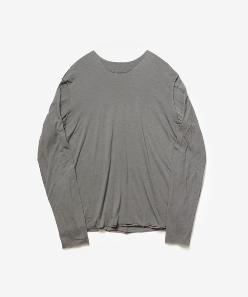 ATTACHMENT(アタッチメント)の「CO/CU ジャージー スリムフィット レイヤード L/S TEE / CO/CU JERSEY SLIM FIT LAYERED L/S TEE(Tシャツ/カットソー・メンズ・ライトカーキ/グレー/ホワイト/ブラック/ダークブラウン・1/4/3/2)」の10枚目の写真