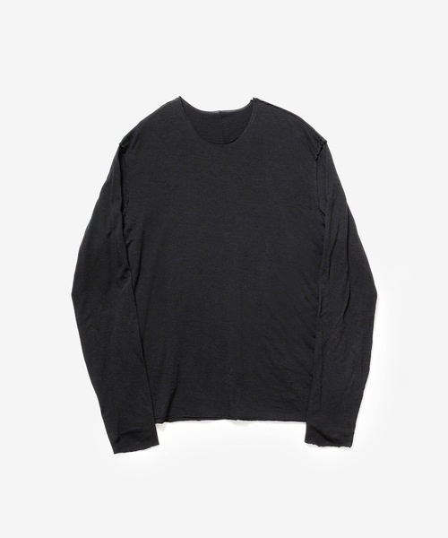ATTACHMENT(アタッチメント)の「CO/CU ジャージー スリムフィット レイヤード L/S TEE / CO/CU JERSEY SLIM FIT LAYERED L/S TEE(Tシャツ/カットソー・メンズ・ライトカーキ/グレー/ホワイト/ブラック/ダークブラウン・1/4/3/2)」の8枚目の写真