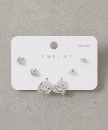 【6個セット】メタルピアス/モチーフ/925post/スター/バタフライフラワー/ムーンスター/リボンハート/キラ/スターン/ロゴハート