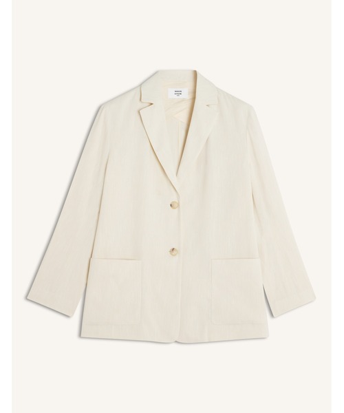 Maison Kitsune(メゾンキツネ)の「TAILORED JACKET(テーラードジャケット・レディース・アイボリー・38/36/34)」の1枚目の写真