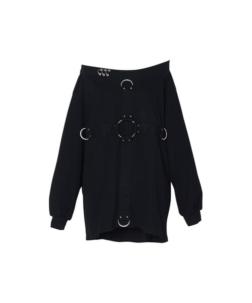 Front cross long sleeve T-shirt（Tシャツ/カットソー）｜AVENCHUMU