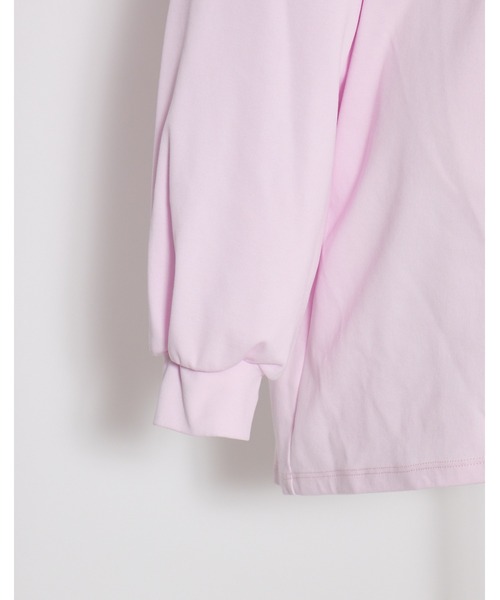 AVENCHUMU(アバンチュウム)の「Front cross long sleeve T-shirt(Tシャツ/カットソー・レディース・ピンク/ブラック/ホワイト・FREE)」の12枚目の写真