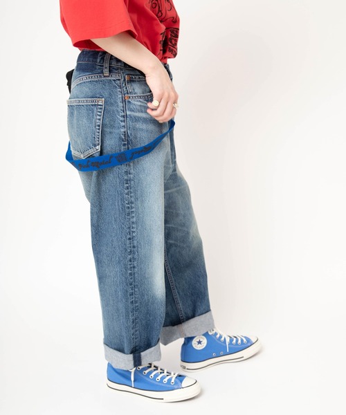 RNA(アールエヌエー)の「R4478 【PINKMOTEL】BIGサスペンダーパンツ(デニムパンツ・レディース・インディゴブルー・MEDIUM)」の21枚目の写真