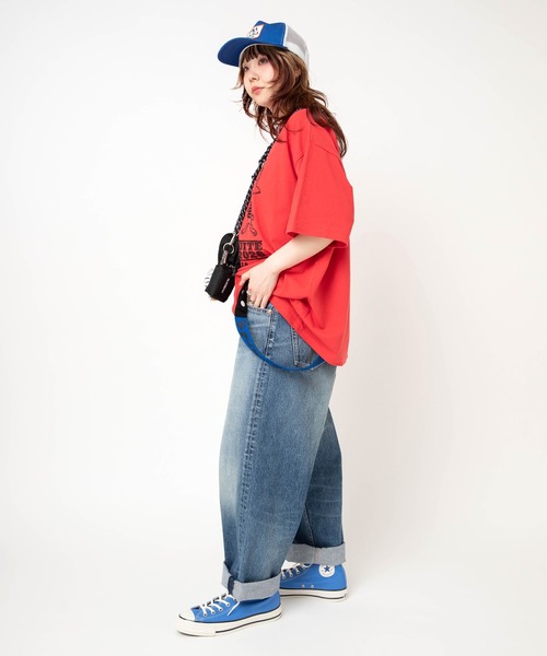 RNA(アールエヌエー)の「R4478 【PINKMOTEL】BIGサスペンダーパンツ(デニムパンツ・レディース・インディゴブルー・MEDIUM)」の16枚目の写真