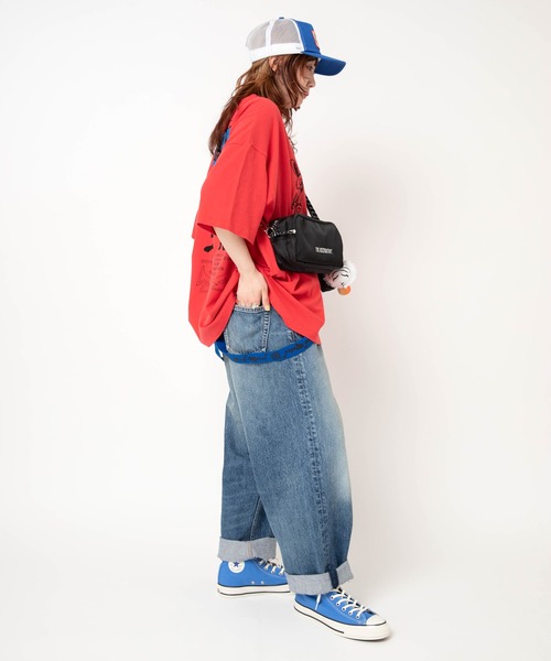 RNA(アールエヌエー)の「R4478 【PINKMOTEL】BIGサスペンダーパンツ(デニムパンツ・レディース・インディゴブルー・MEDIUM)」の15枚目の写真