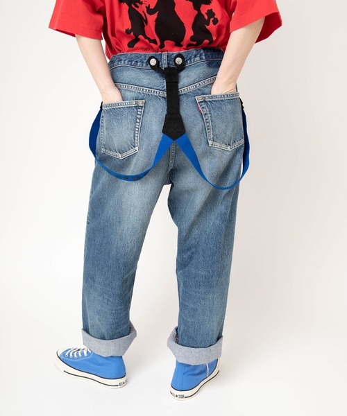 RNA(アールエヌエー)の「R4478 【PINKMOTEL】BIGサスペンダーパンツ(デニムパンツ・レディース・インディゴブルー・MEDIUM)」の20枚目の写真
