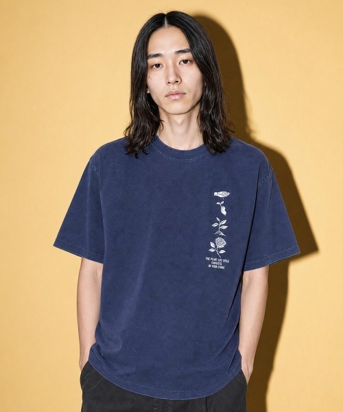 rehacer(レアセル)の「rehacerTEE : Cycle Vintage Wash S/S CS / サイクル ヴィンテージウオッシュ カットソー(Tシャツ/カットソー・メンズ・スミクロ/ネイビー/ホワイト・MEDIUM/LARGE/X-LARGE/SMALL)」の1枚目の写真