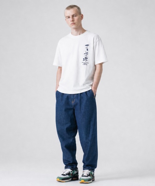 rehacer(レアセル)の「rehacerTEE : Cycle Vintage Wash S/S CS / サイクル ヴィンテージウオッシュ カットソー(Tシャツ/カットソー・メンズ・スミクロ/ネイビー/ホワイト・MEDIUM/LARGE/X-LARGE/SMALL)」の9枚目の写真