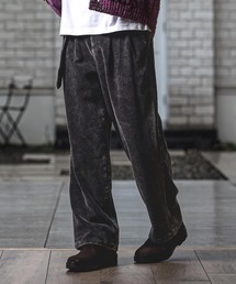mp15148- Chemical Wash Corduroy Belted Pants ワイドパンツ(MIU-262-010)