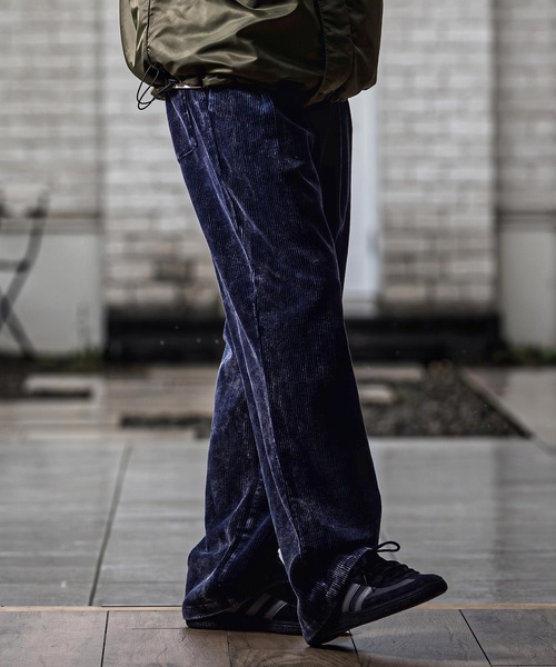 CAMBIO（カンビオ）の「mp15148- Chemical Wash Corduroy Belted Pants ワイドパンツ(MIU-262-010)（その他パンツ・メンズ・ネイビー系/ブラック系その他・L/M/S）」の11枚目の写真