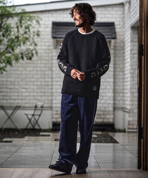 CAMBIO（カンビオ）の「mp15148- Chemical Wash Corduroy Belted Pants ワイドパンツ(MIU-262-010)（その他パンツ・メンズ・ネイビー系/ブラック系その他・L/M/S）」の13枚目の写真
