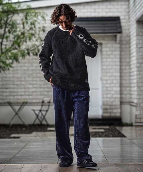 CAMBIO（カンビオ）の「mp15148- Chemical Wash Corduroy Belted Pants ワイドパンツ(MIU-262-010)（その他パンツ・メンズ・ネイビー系/ブラック系その他・L/M/S）」の14枚目の写真