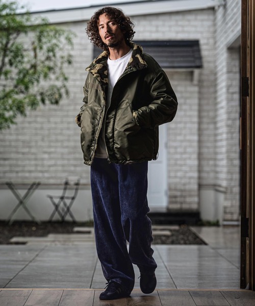 CAMBIO（カンビオ）の「mp15148- Chemical Wash Corduroy Belted Pants ワイドパンツ(MIU-262-010)（その他パンツ・メンズ・ネイビー系/ブラック系その他・L/M/S）」の17枚目の写真
