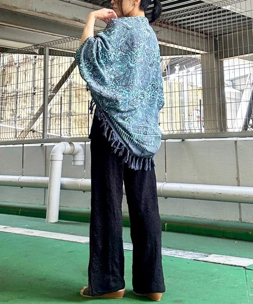 チャイハネ(チャイハネ)の「【チャイハネ】ジャカードカットソーパンツ(その他パンツ・レディース・ブラック/ホワイト/グリーン/レッド・FREE)」の8枚目の写真