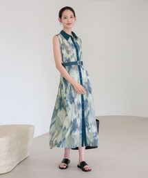 Andemiu | ニュアンス柄シャツワンピース861057(ワンピース)