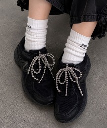 UP START（アップスタート）の「【Bls】【ZA】【Bling Leads】メタルパールスニーカー アクセサリー(BL)（シューズアクセサリー）」