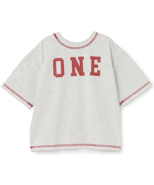 b・ROOM（ビールーム）の「【太陽から守る】【どちらが前でもOK】【遮熱天竺】配色ステッチTシャツ【子供服】【キッズ】【男の子】【女の子】（Tシャツ/カットソー・キッズ・ホワイト系/チャコール/ネイビー・130cm/110cm/140cm/120cm/100cm）」の13枚目の写真
