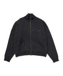 9G ダブルフェイス フルジップ ニット