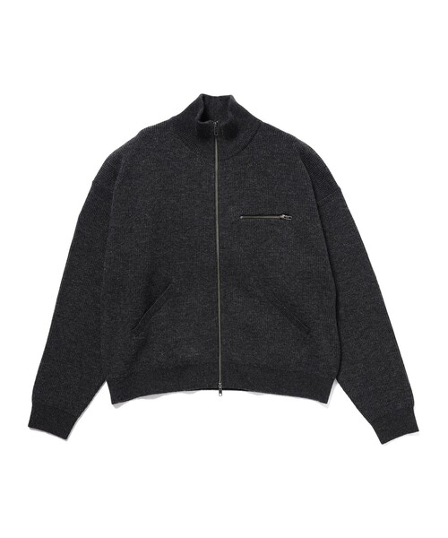 BEAMS（ビームス）の「9G ダブルフェイス フルジップ ニット（ニット/セーター・メンズ・ブラウン/チャコールグレー・X-LARGE/LARGE/MEDIUM/SMALL）」の2枚目の写真