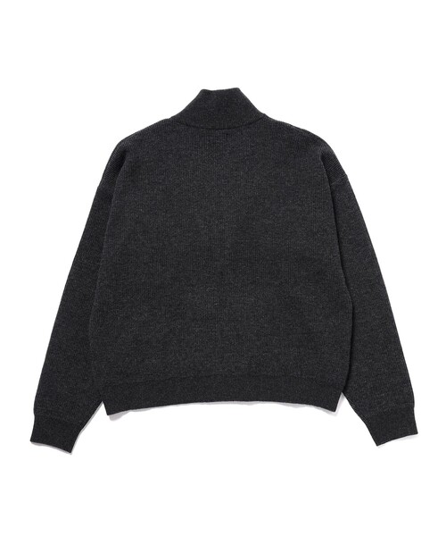 BEAMS（ビームス）の「9G ダブルフェイス フルジップ ニット（ニット/セーター・メンズ・ブラウン/チャコールグレー・X-LARGE/LARGE/MEDIUM/SMALL）」の4枚目の写真