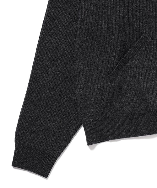 BEAMS（ビームス）の「9G ダブルフェイス フルジップ ニット（ニット/セーター・メンズ・ブラウン/チャコールグレー・X-LARGE/LARGE/MEDIUM/SMALL）」の6枚目の写真