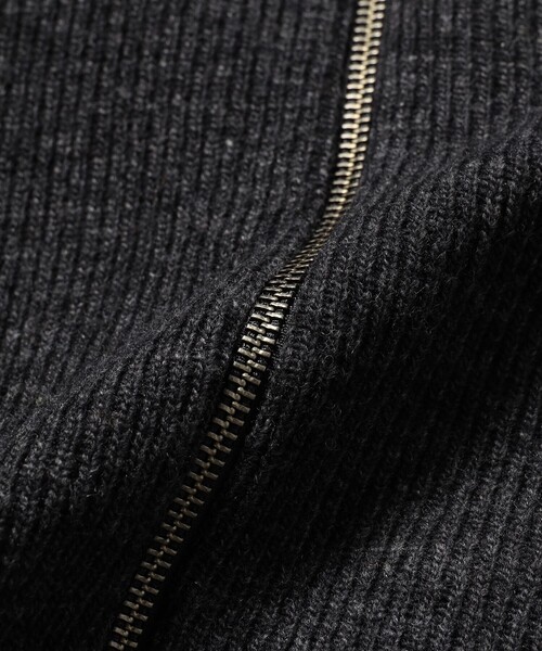 BEAMS（ビームス）の「9G ダブルフェイス フルジップ ニット（ニット/セーター・メンズ・ブラウン/チャコールグレー・X-LARGE/LARGE/MEDIUM/SMALL）」の7枚目の写真