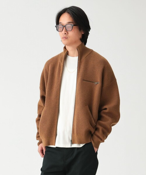 BEAMS（ビームス）の「9G ダブルフェイス フルジップ ニット（ニット/セーター・メンズ・ブラウン/チャコールグレー・X-LARGE/LARGE/MEDIUM/SMALL）」の15枚目の写真