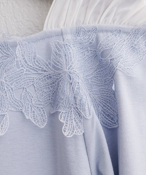 natural couture(ナチュラルクチュール)の「オフショル風レースプルオーバー(Tシャツ/カットソー・レディース・ピンク/ブラック/オフホワイト/サックスブルー・FREE)」の18枚目の写真