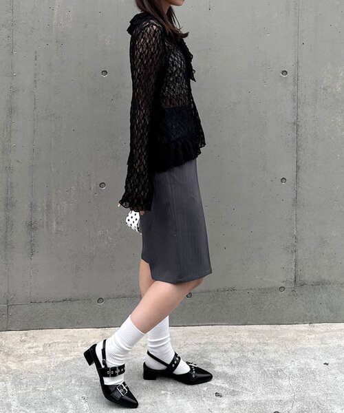CIAOPANIC(チャオパニック)の「ラッフル付け襟SETレースブラウス(シャツ/ブラウス・レディース・ブラウン/ホワイト/ブラック/アイボリー・ONE SIZE)」の16枚目の写真