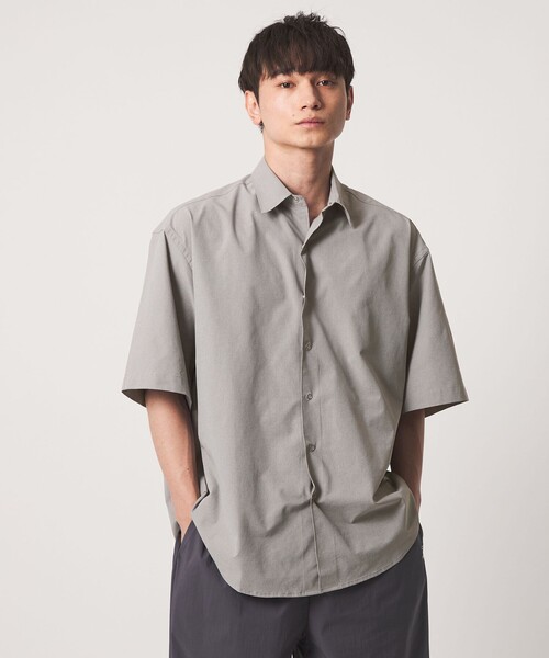 CITEN(シテン)の「<CITEN>マイクロドットビッグシャツ(シャツ/ブラウス・メンズ・ライトグレー/ブラック・L/M)」の2枚目の写真