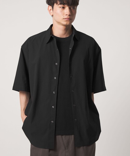 CITEN(シテン)の「<CITEN>マイクロドットビッグシャツ(シャツ/ブラウス・メンズ・ライトグレー/ブラック・L/M)」の1枚目の写真