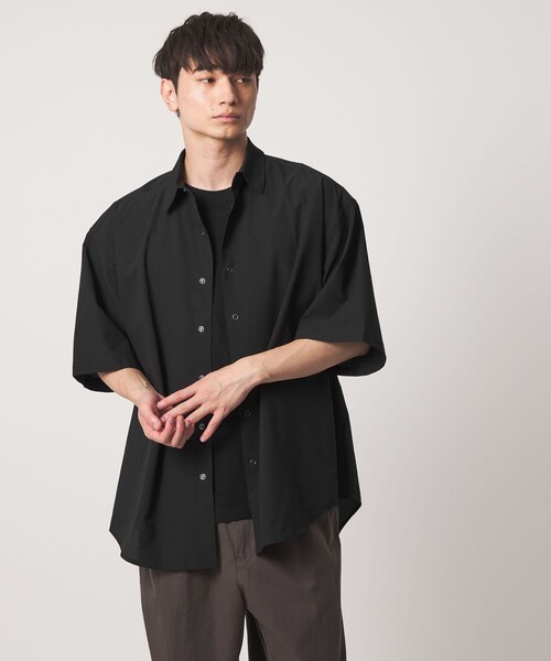 CITEN(シテン)の「<CITEN>マイクロドットビッグシャツ(シャツ/ブラウス・メンズ・ライトグレー/ブラック・L/M)」の3枚目の写真