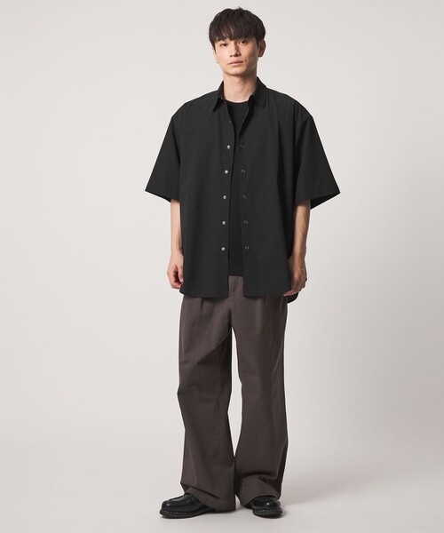 CITEN(シテン)の「<CITEN>マイクロドットビッグシャツ(シャツ/ブラウス・メンズ・ライトグレー/ブラック・L/M)」の4枚目の写真