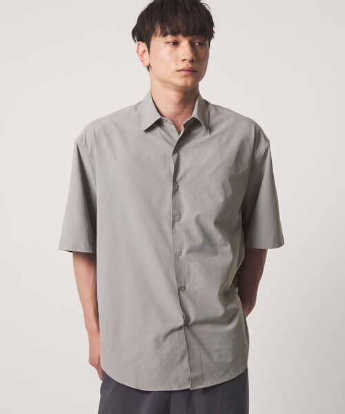CITEN(シテン)の「<CITEN>マイクロドットビッグシャツ(シャツ/ブラウス・メンズ・ライトグレー/ブラック・L/M)」の5枚目の写真