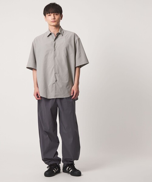 CITEN(シテン)の「<CITEN>マイクロドットビッグシャツ(シャツ/ブラウス・メンズ・ライトグレー/ブラック・L/M)」の6枚目の写真