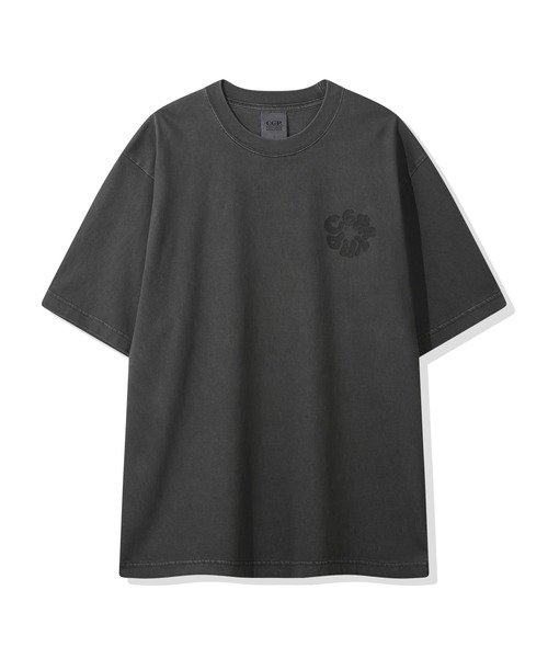 codegraphy(コードグラフィー)の「Round C.GRAPHY Pigment Big Overfit Short Sleeve T-shirt CBFUUTS025(Tシャツ/カットソー・メンズ・チャコール/グレイッシュブルー/コーラル・L/M/XL)」の1枚目の写真
