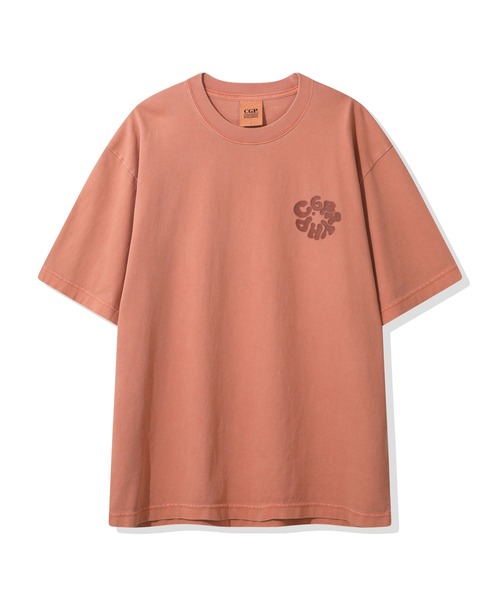 codegraphy(コードグラフィー)の「Round C.GRAPHY Pigment Big Overfit Short Sleeve T-shirt CBFUUTS025(Tシャツ/カットソー・メンズ・チャコール/グレイッシュブルー/コーラル・L/M/XL)」の3枚目の写真