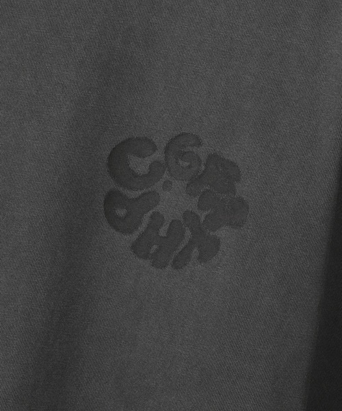 codegraphy(コードグラフィー)の「Round C.GRAPHY Pigment Big Overfit Short Sleeve T-shirt CBFUUTS025(Tシャツ/カットソー・メンズ・チャコール/グレイッシュブルー/コーラル・L/M/XL)」の5枚目の写真