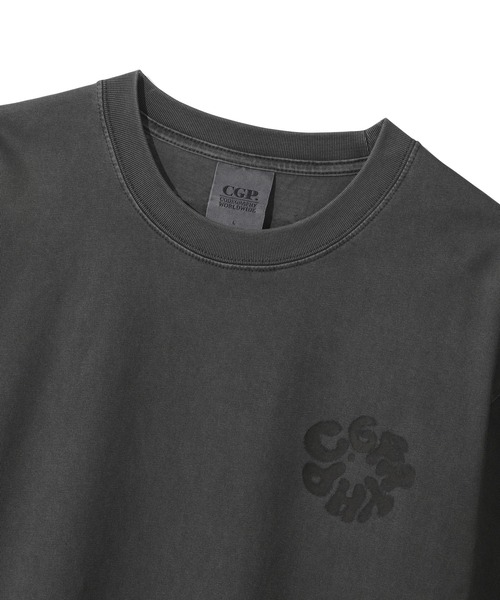 codegraphy(コードグラフィー)の「Round C.GRAPHY Pigment Big Overfit Short Sleeve T-shirt CBFUUTS025(Tシャツ/カットソー・メンズ・チャコール/グレイッシュブルー/コーラル・L/M/XL)」の4枚目の写真