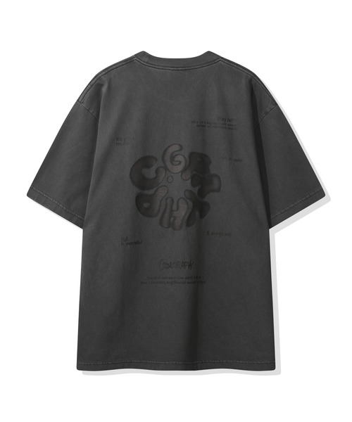 codegraphy(コードグラフィー)の「Round C.GRAPHY Pigment Big Overfit Short Sleeve T-shirt CBFUUTS025(Tシャツ/カットソー・メンズ・チャコール/グレイッシュブルー/コーラル・L/M/XL)」の6枚目の写真