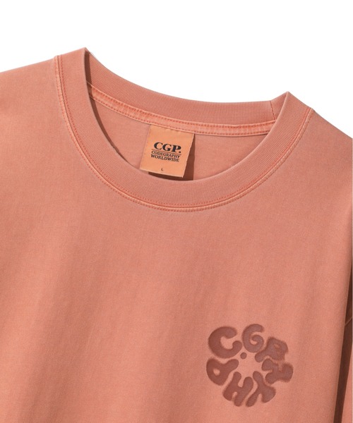 codegraphy(コードグラフィー)の「Round C.GRAPHY Pigment Big Overfit Short Sleeve T-shirt CBFUUTS025(Tシャツ/カットソー・メンズ・チャコール/グレイッシュブルー/コーラル・L/M/XL)」の10枚目の写真