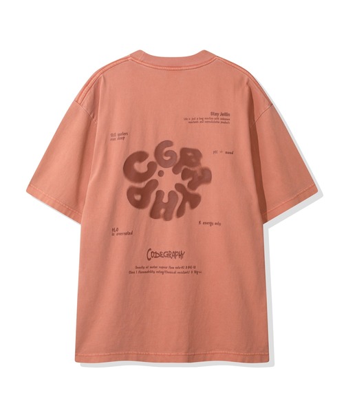 codegraphy(コードグラフィー)の「Round C.GRAPHY Pigment Big Overfit Short Sleeve T-shirt CBFUUTS025(Tシャツ/カットソー・メンズ・チャコール/グレイッシュブルー/コーラル・L/M/XL)」の12枚目の写真