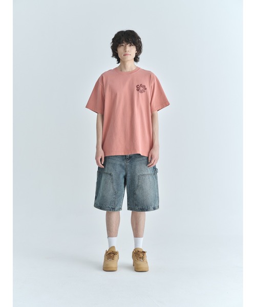 codegraphy(コードグラフィー)の「Round C.GRAPHY Pigment Big Overfit Short Sleeve T-shirt CBFUUTS025(Tシャツ/カットソー・メンズ・チャコール/グレイッシュブルー/コーラル・L/M/XL)」の16枚目の写真
