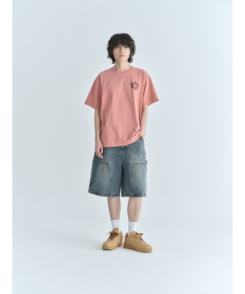 codegraphy(コードグラフィー)の「Round C.GRAPHY Pigment Big Overfit Short Sleeve T-shirt CBFUUTS025(Tシャツ/カットソー・メンズ・チャコール/グレイッシュブルー/コーラル・L/M/XL)」の17枚目の写真