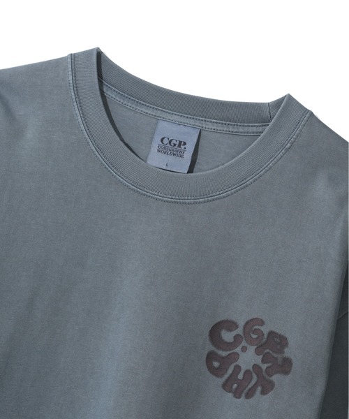 codegraphy(コードグラフィー)の「Round C.GRAPHY Pigment Big Overfit Short Sleeve T-shirt CBFUUTS025(Tシャツ/カットソー・メンズ・チャコール/グレイッシュブルー/コーラル・L/M/XL)」の7枚目の写真