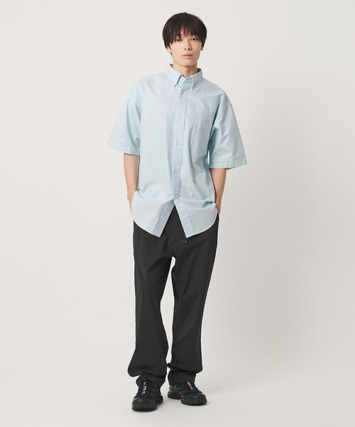 NICE WEATHER(ナイスウェザー)の「<NICE WEATHER>ボタンダウン ショートスリーブシャツ(シャツ/ブラウス・メンズ・ネイビー/ライトブルー・M/L/S)」の7枚目の写真