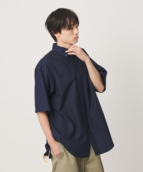 NICE WEATHER(ナイスウェザー)の「<NICE WEATHER>ボタンダウン ショートスリーブシャツ(シャツ/ブラウス・メンズ・ネイビー/ライトブルー・M/L/S)」の10枚目の写真